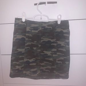 Free People Camo Mini Skirt